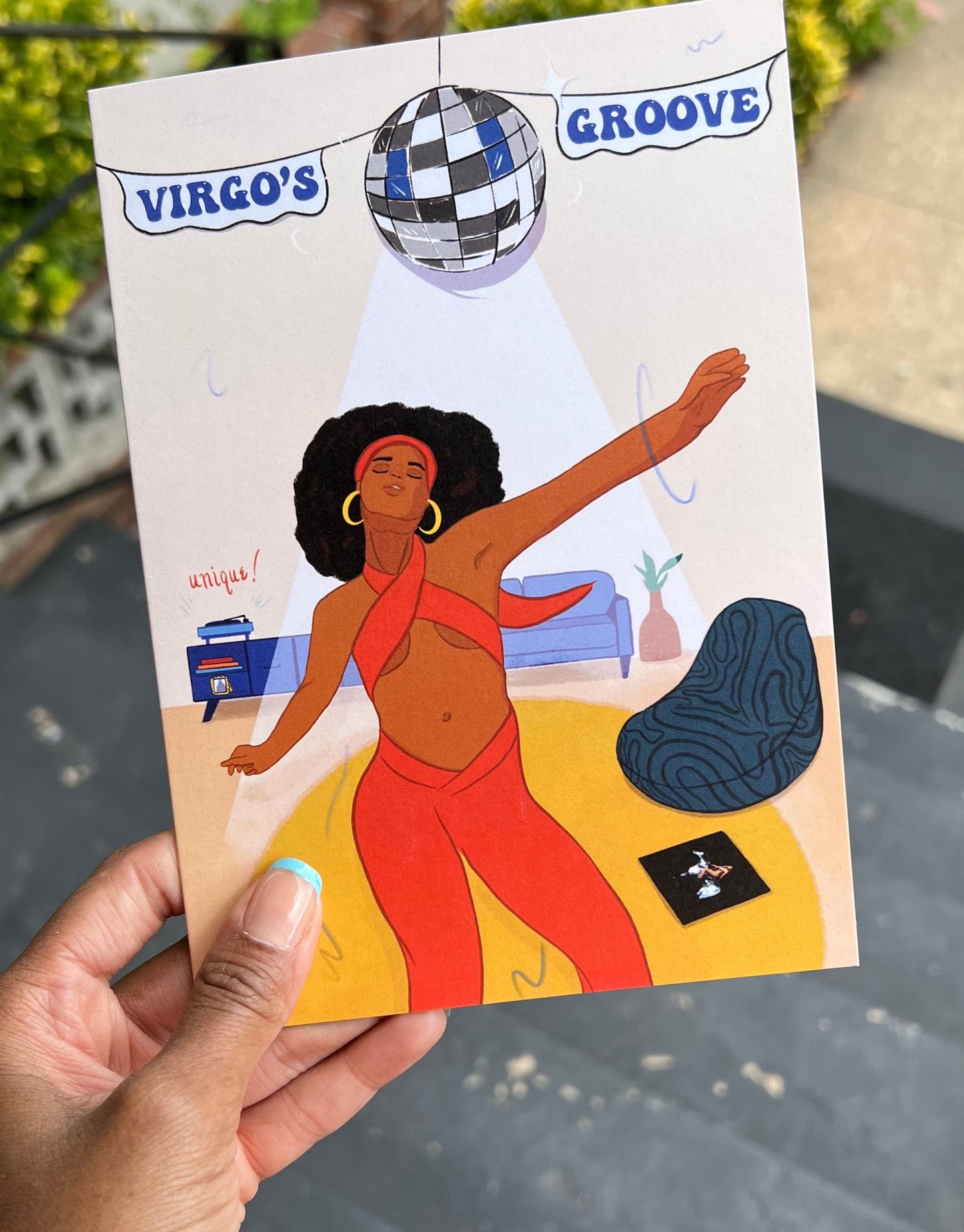 Virgo's Groove Birthday Card