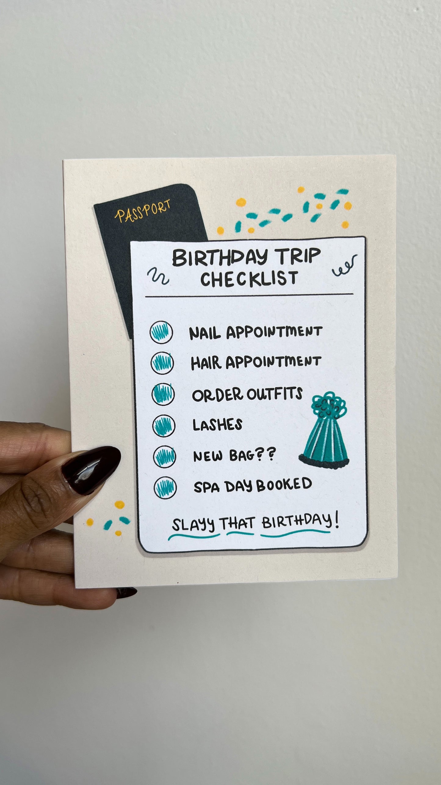Birthday Trip Card