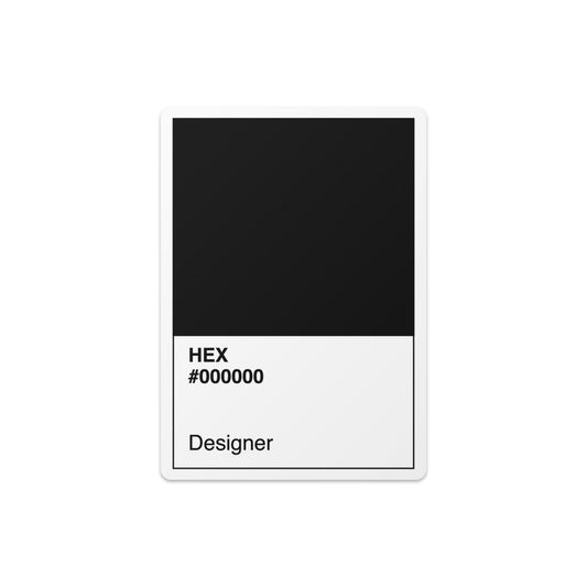 Black Designer Sticker