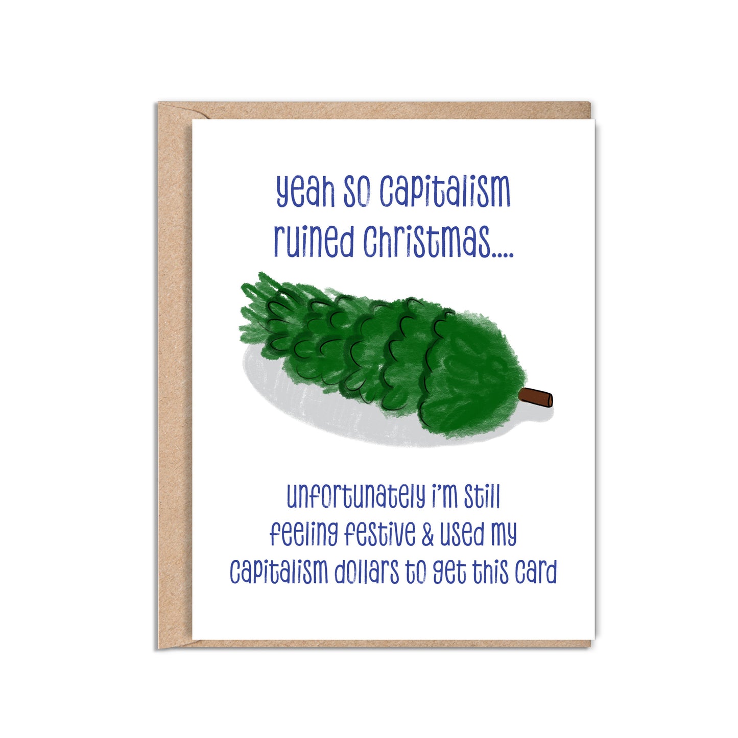 Capitalism Ruined Christmas Card