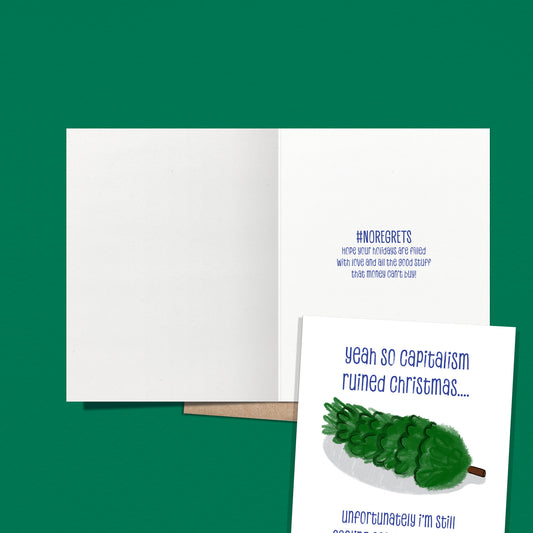 Capitalism Ruined Christmas Card
