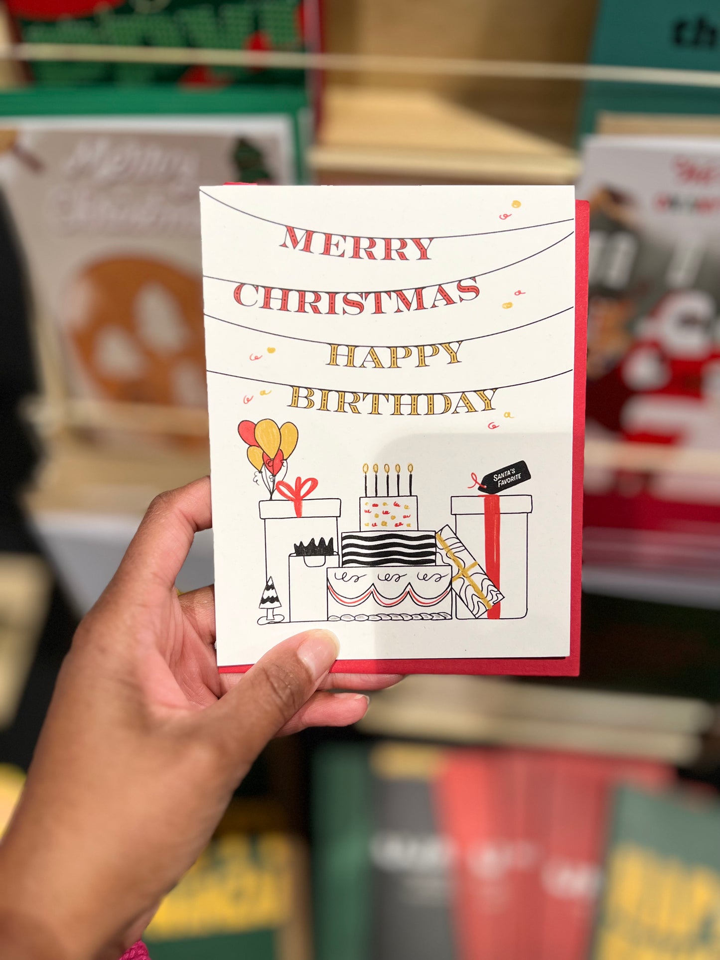 Christmas Birthday Card