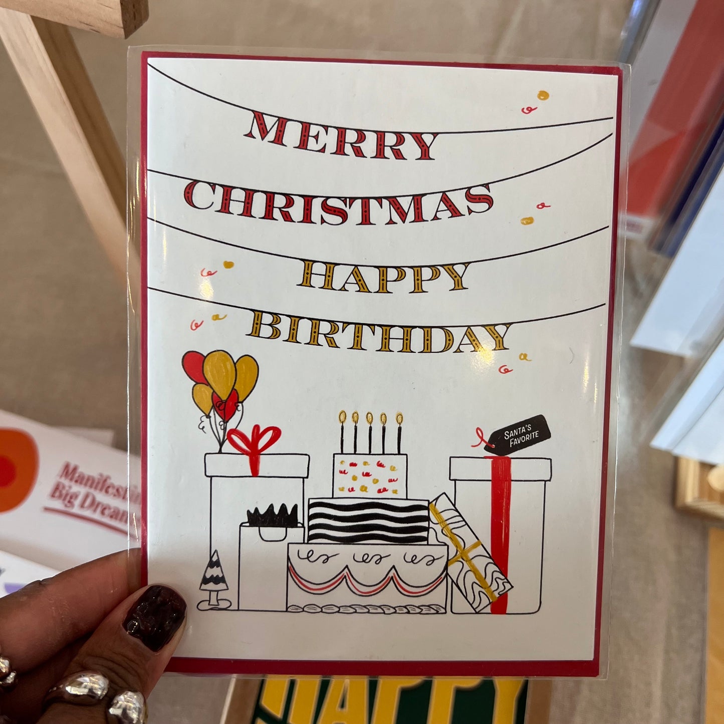 Christmas Birthday Card