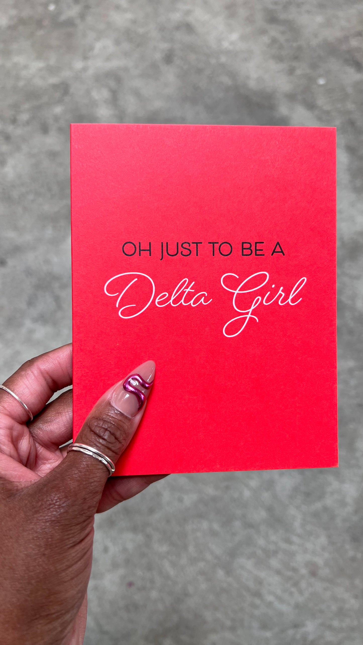 Delta Girl Card