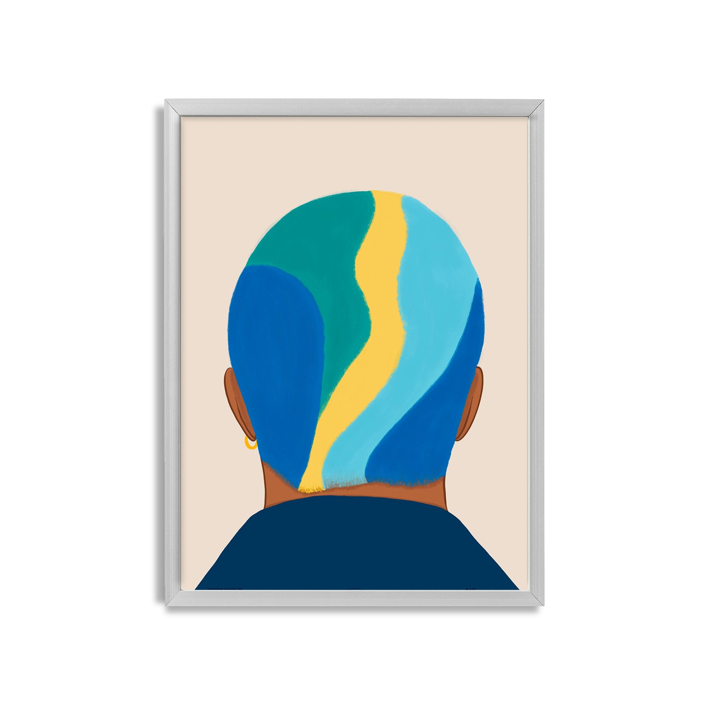 Dome Piece 9x12 art print from Goods Made By Digitrillnana, Ashley Fletcher. Fashion, colorful poster. Art for men. Perfect for home decor, wall art, art prints, and more! Black Woman Owned.