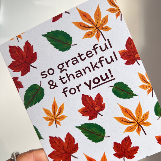Fall Gratitude Card