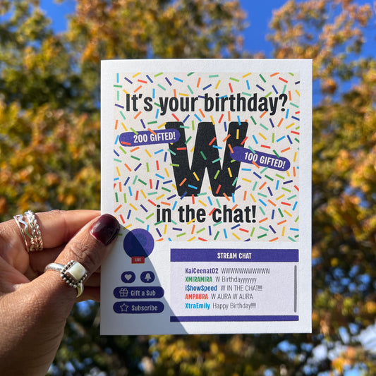 Happy Birthday Streamer Twitch Birthday Card