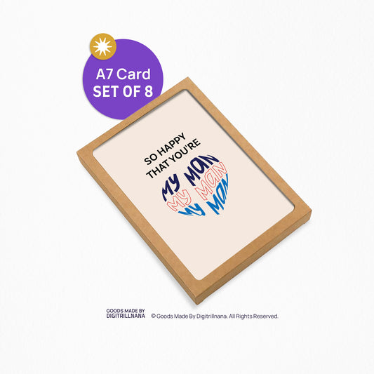 My Man 5x7” everyday love valentines day greeting card from Goods Made By Digitrillnana, Ashley Fletcher. Perfect card for valentines day or everyday! Black Woman Owned.