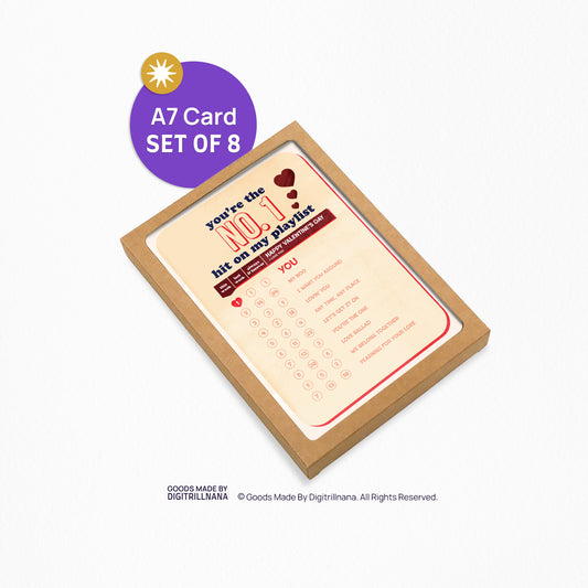 Are you the number one hit in someone’s life? Send this special card to the music lover in your life. This high quality Valentine’s Day card celebrating Black R&B music is perfect. Explore our Love greeting cards collection.