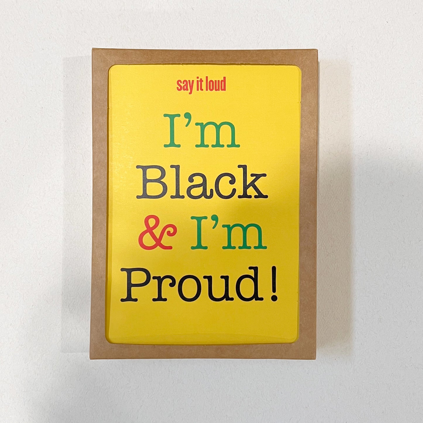 Buy Black and Proud 5x7” Black History Month, African American Pride greeting card from Goods Made By Digitrillnana, Ashley Fletcher. Black Woman Owned. Perfect card for any ocasion!