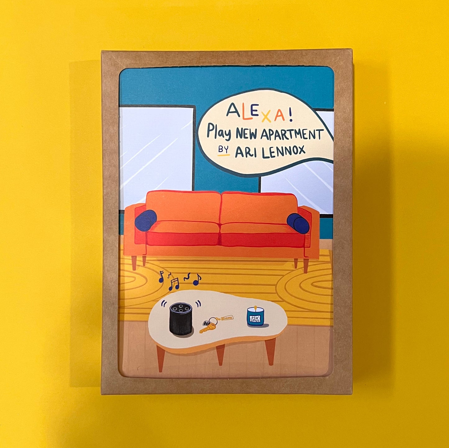 New Apartment 5x7” greeting cards from Goods Made By Digitrillnana, Ashley Fletcher. Black Woman Owned. Perfect card to celebrate a new home, apartment! Celebrate a new move!
