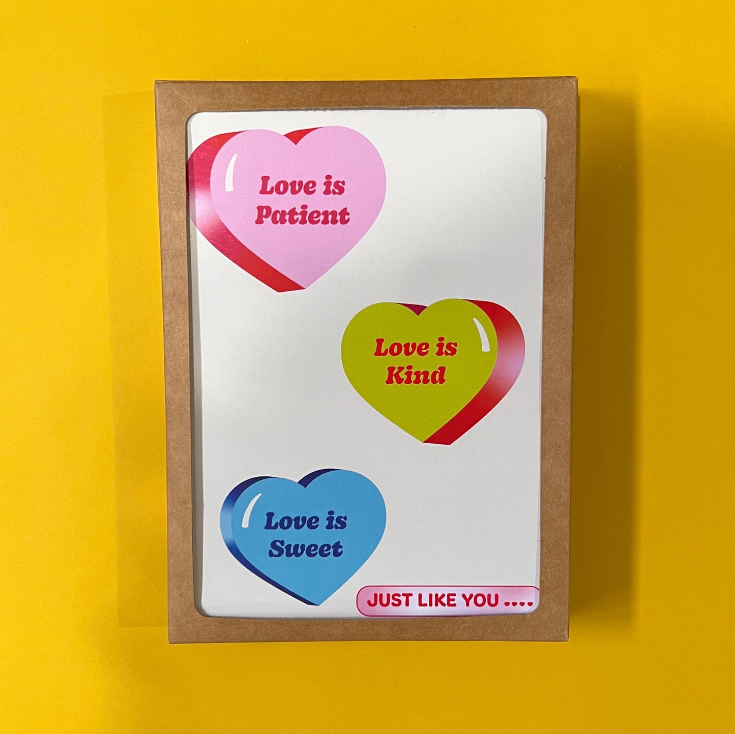 Valentine Sweetheart 5x7” Love Valentines Day greeting card from Goods Made By Digitrillnana, Ashley Fletcher. Perfect card for valentines day! Black Woman Owned.