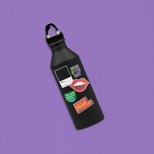 Rich B*tch Sh*t holographic high quality vinyl waterproof and scratch resistant sticker from Goods Made By Digitrillnana. Perfect for laptops, water bottles, phone cases, luggage, journals, and more! Black Woman Owned.