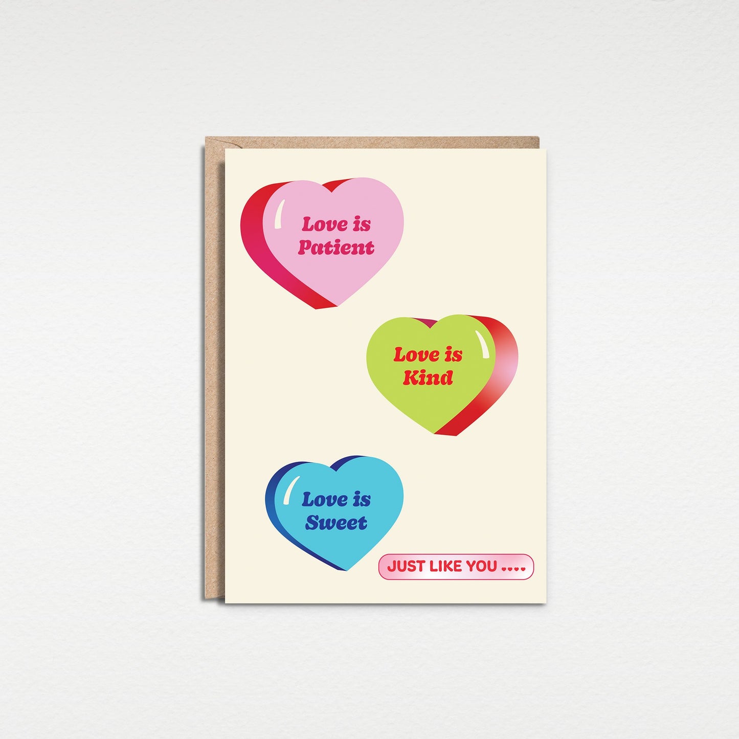 Valentine Sweetheart 5x7” Love Valentines Day greeting card from Goods Made By Digitrillnana, Ashley Fletcher. Perfect card for valentines day! Black Woman Owned.