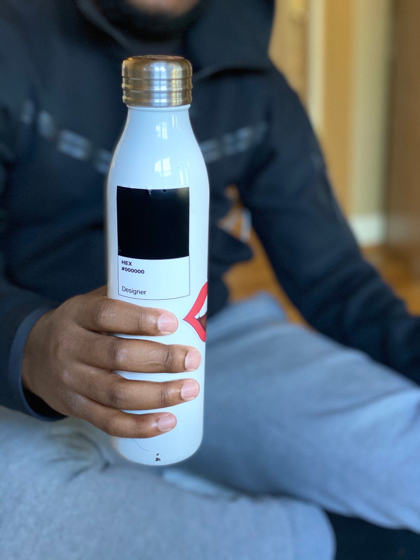 Black Designer Sticker