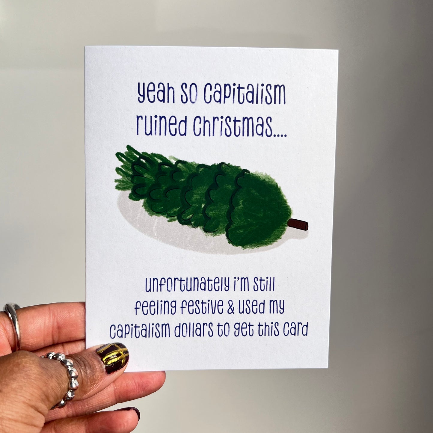 Capitalism Ruined Christmas Card