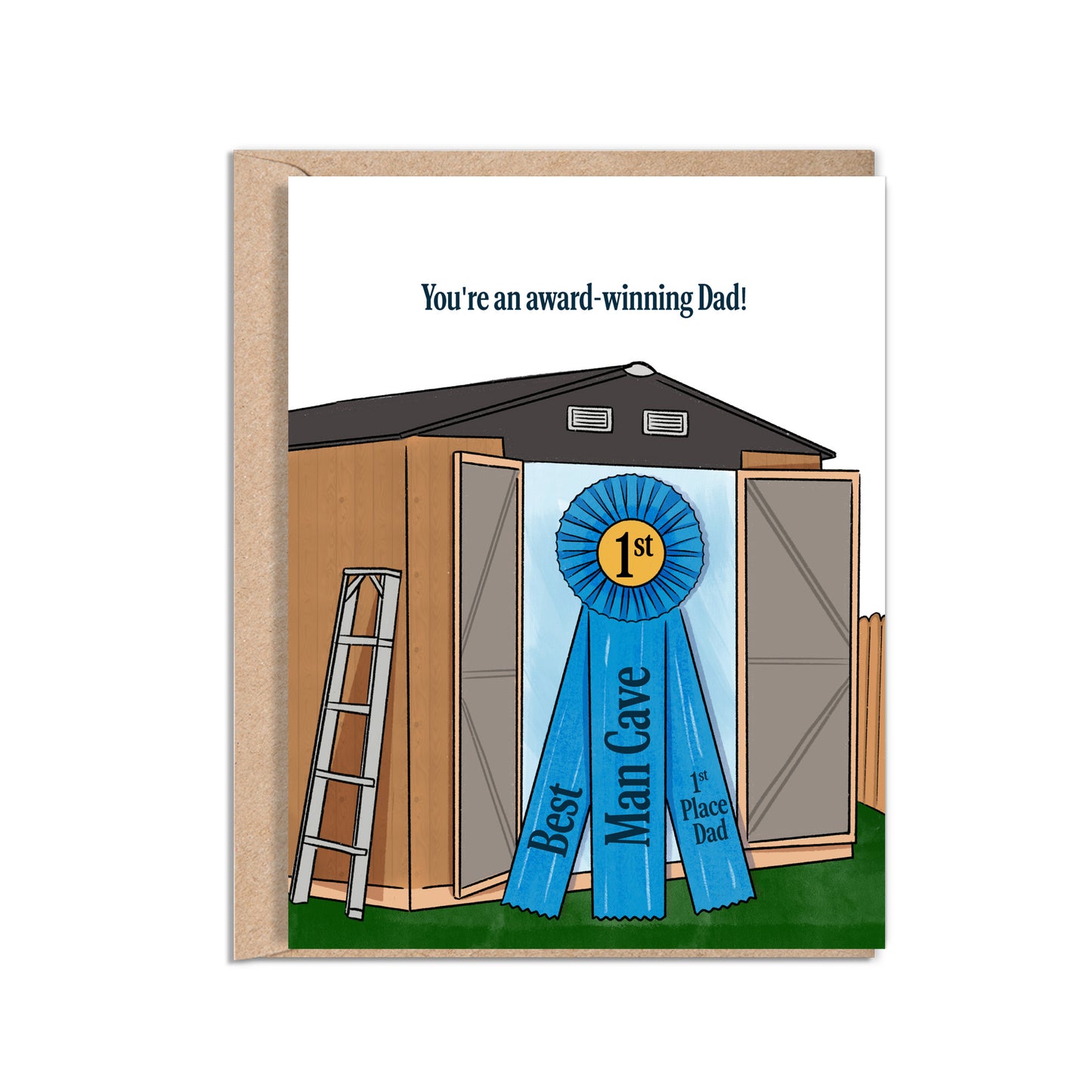 Dads Man Cave Card