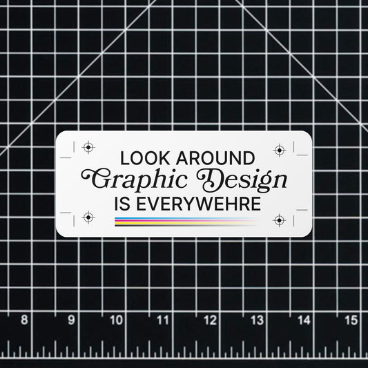 Graphic Design Everywhere Sticker