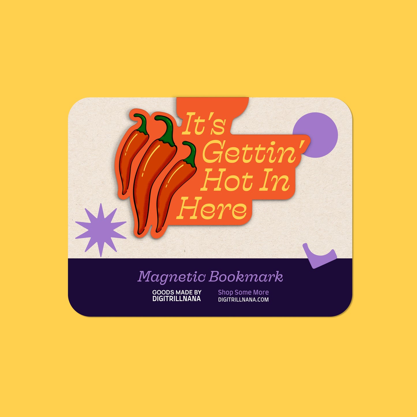 Spicy Chapters Romance Novel Magnetic Bookmark