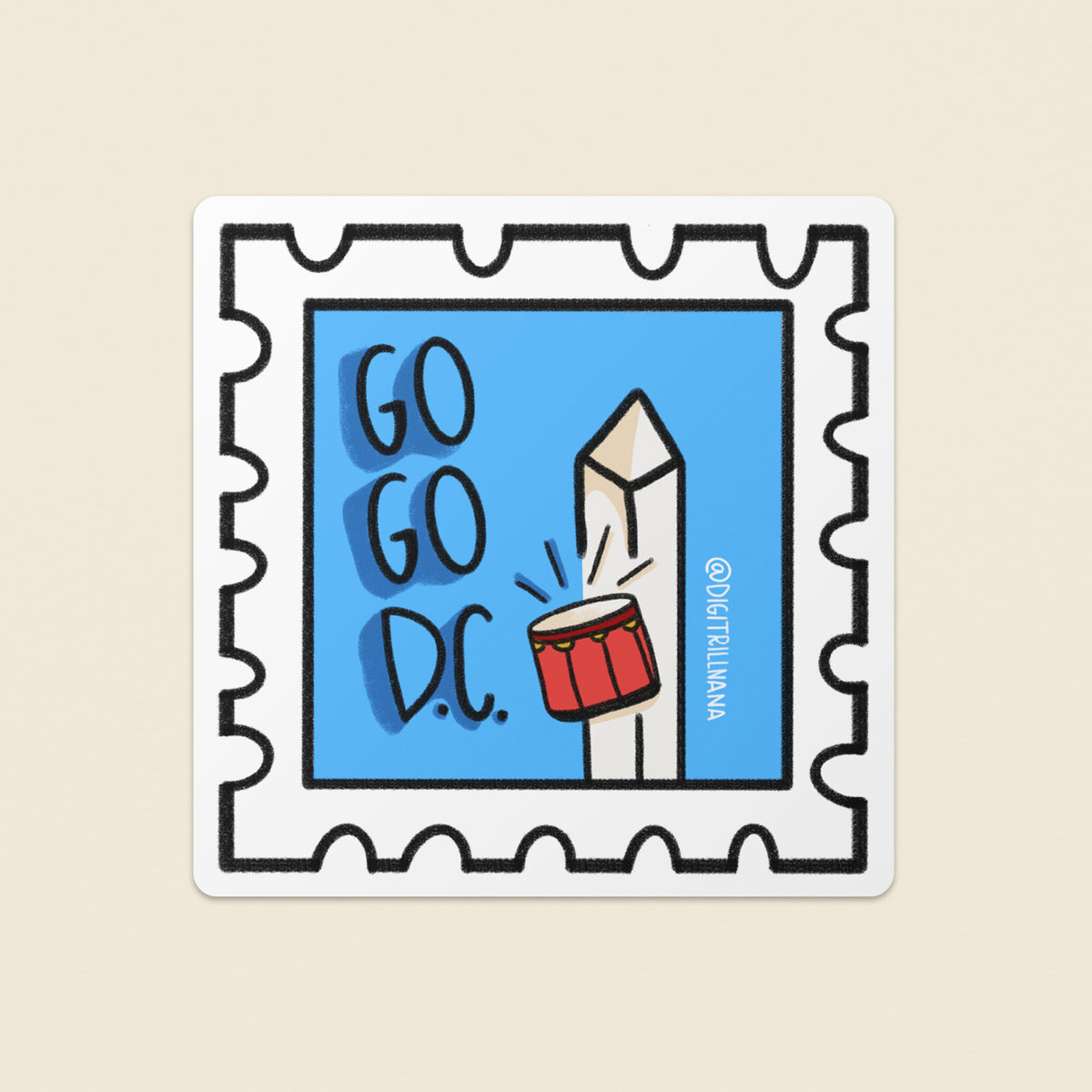 Go Go Dc Instruments Go Go DC Sticker – Goods Made By Digitrillnana