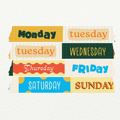 Weekly Washi Tape