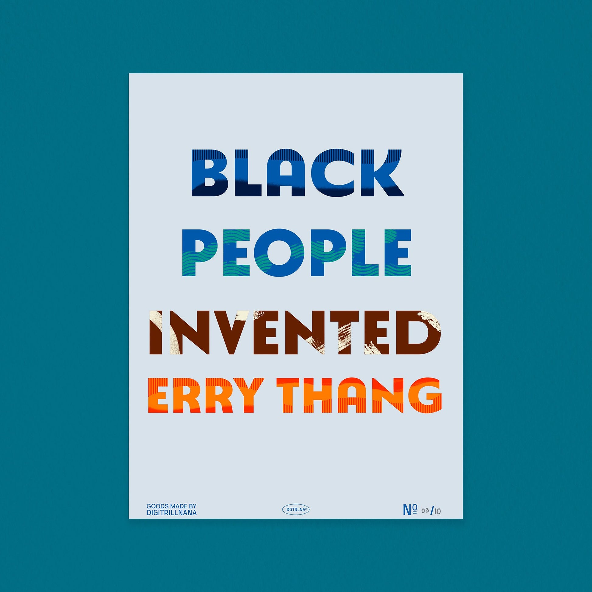 Black Innovation 9x12” typography, inspirational quote art print from Goods Made By Digitrillnana, Ashley Fletcher. Black Pride, African American Art. Perfect for home decor, wall art, art prints, and more! Black Woman Owned.