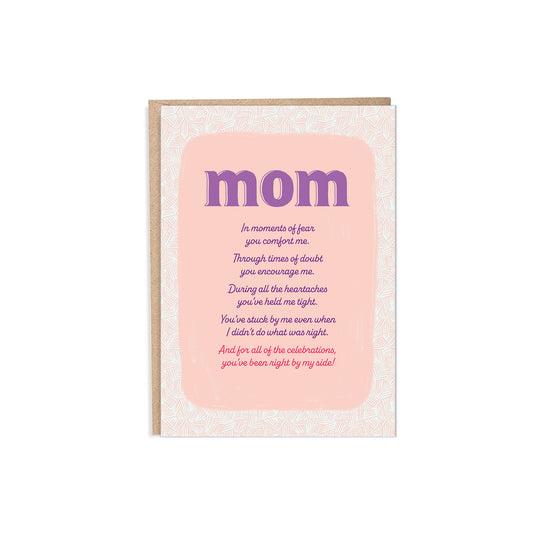 Roles of a Mom 5x7” Mothers Day Mom greeting card from Goods Made By Digitrillnana, Ashley Fletcher. Black Woman Owned.  Perfect card for Mothers day!